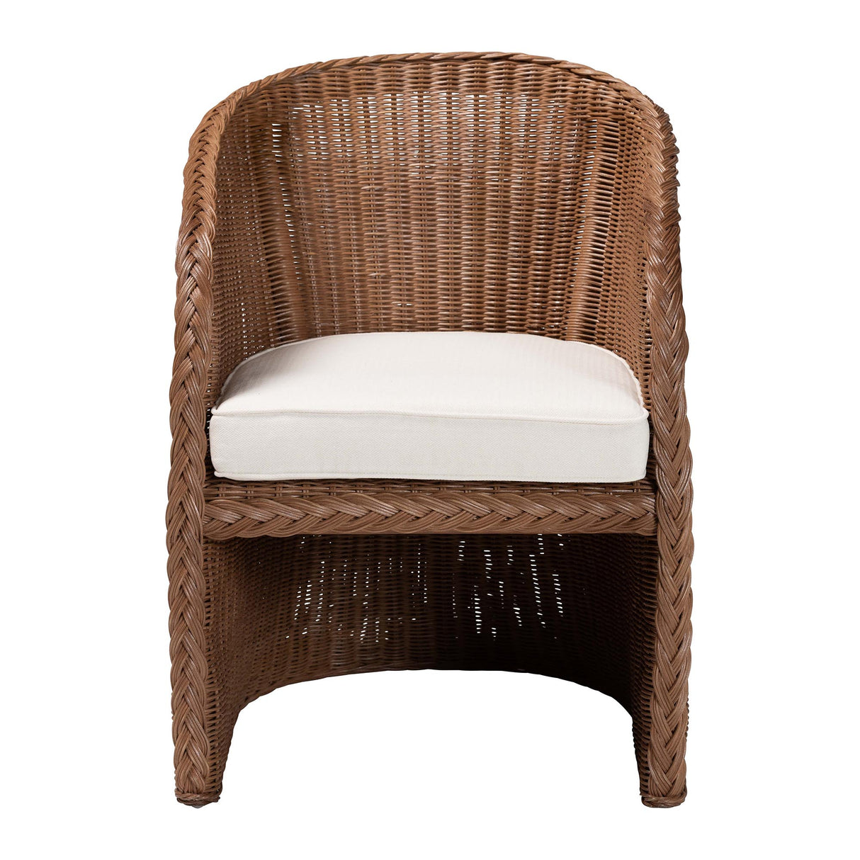 Clarinda Wicker Fair Rattan Dining or Accent Chair