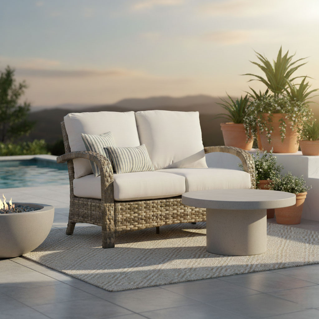 Driftwood Bay Outdoor Sofa 78203 By South Sea Rattan