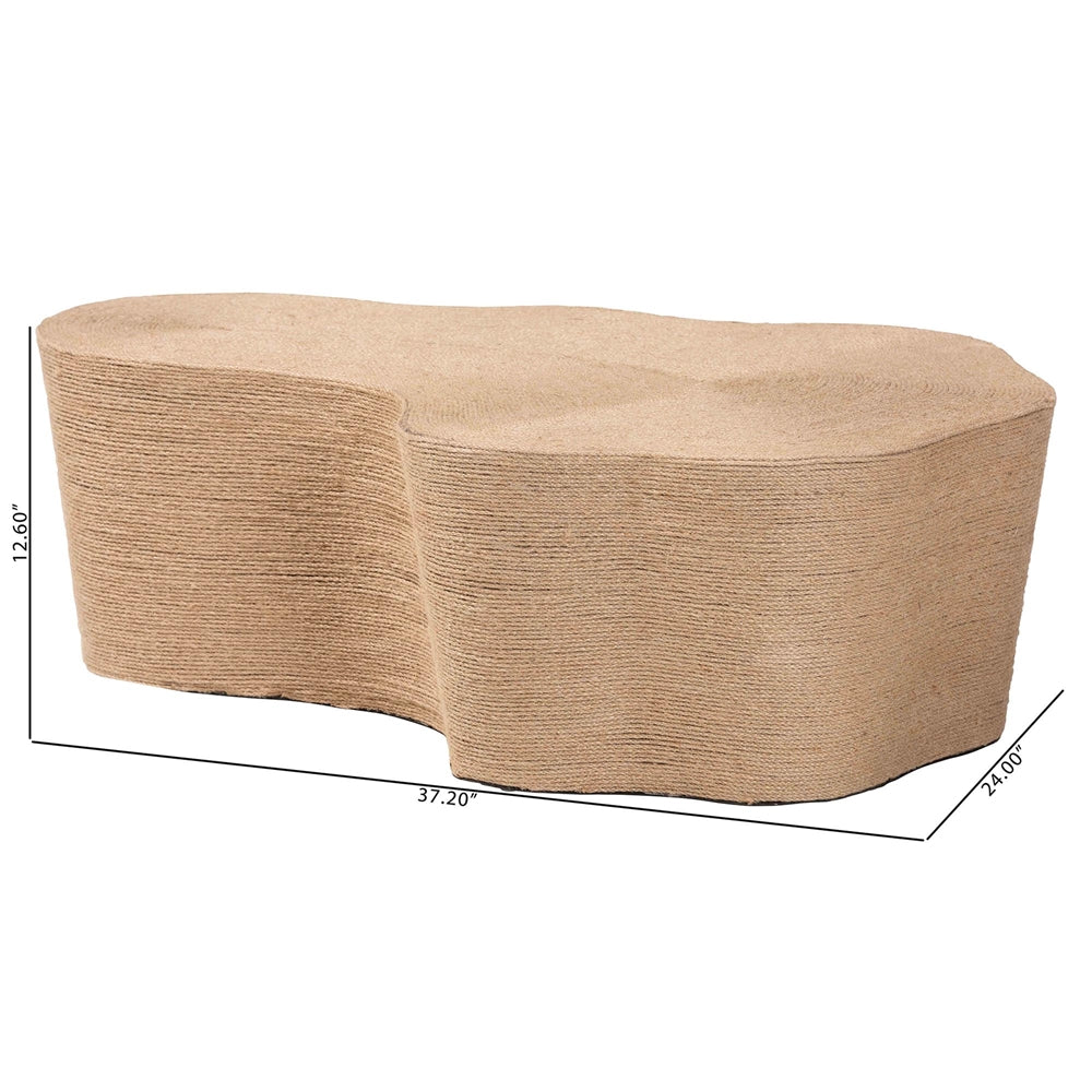 Edina Natural Jute Coffee Table by Wicker Fair