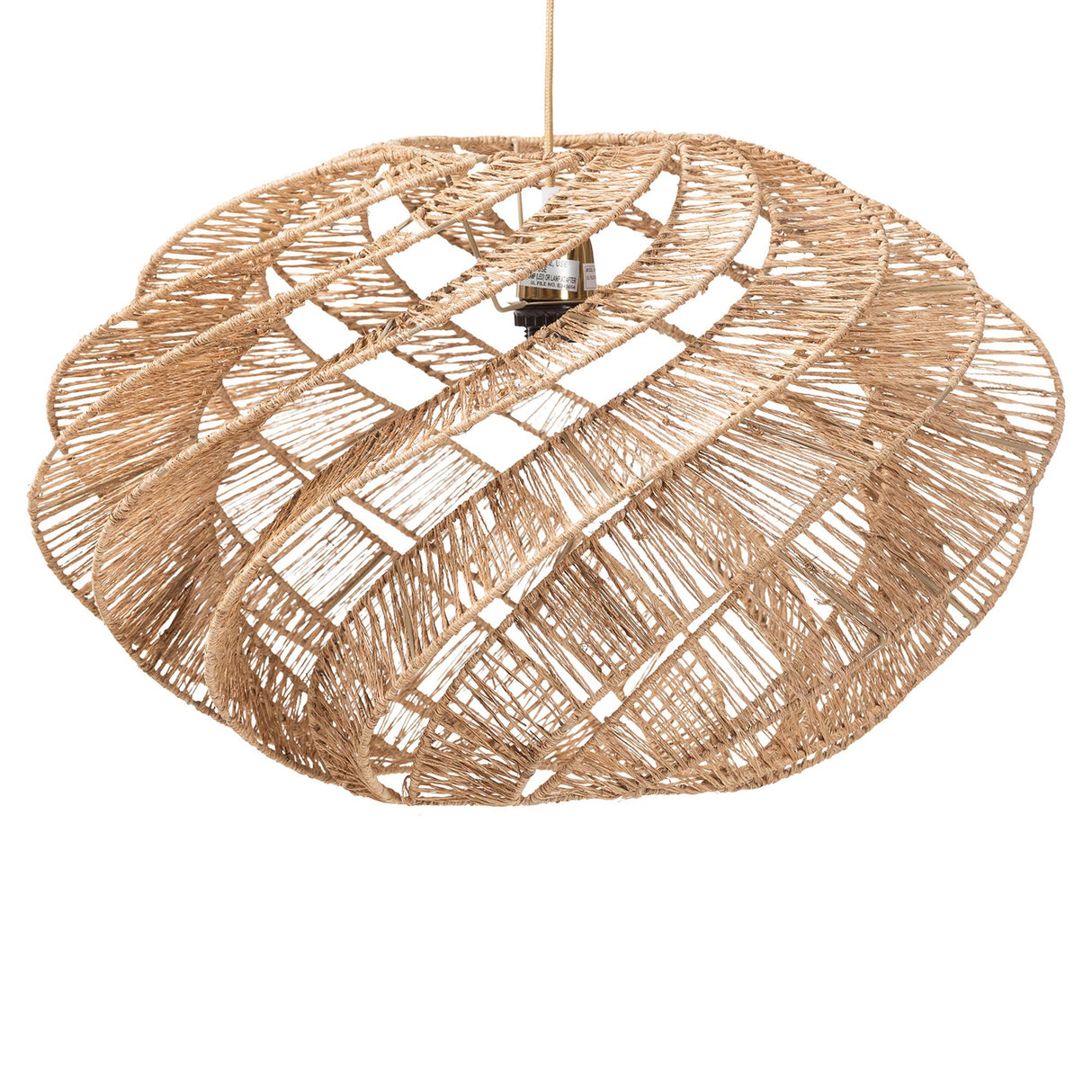 Panchit Handwoven Jute Pendant Lampshade by Wicker Fair