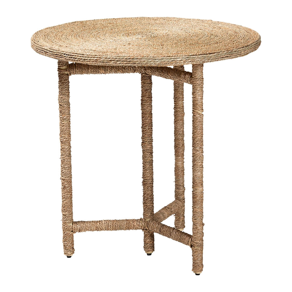 Fujita Handwoven Seagrass End Table by Wicker Fair