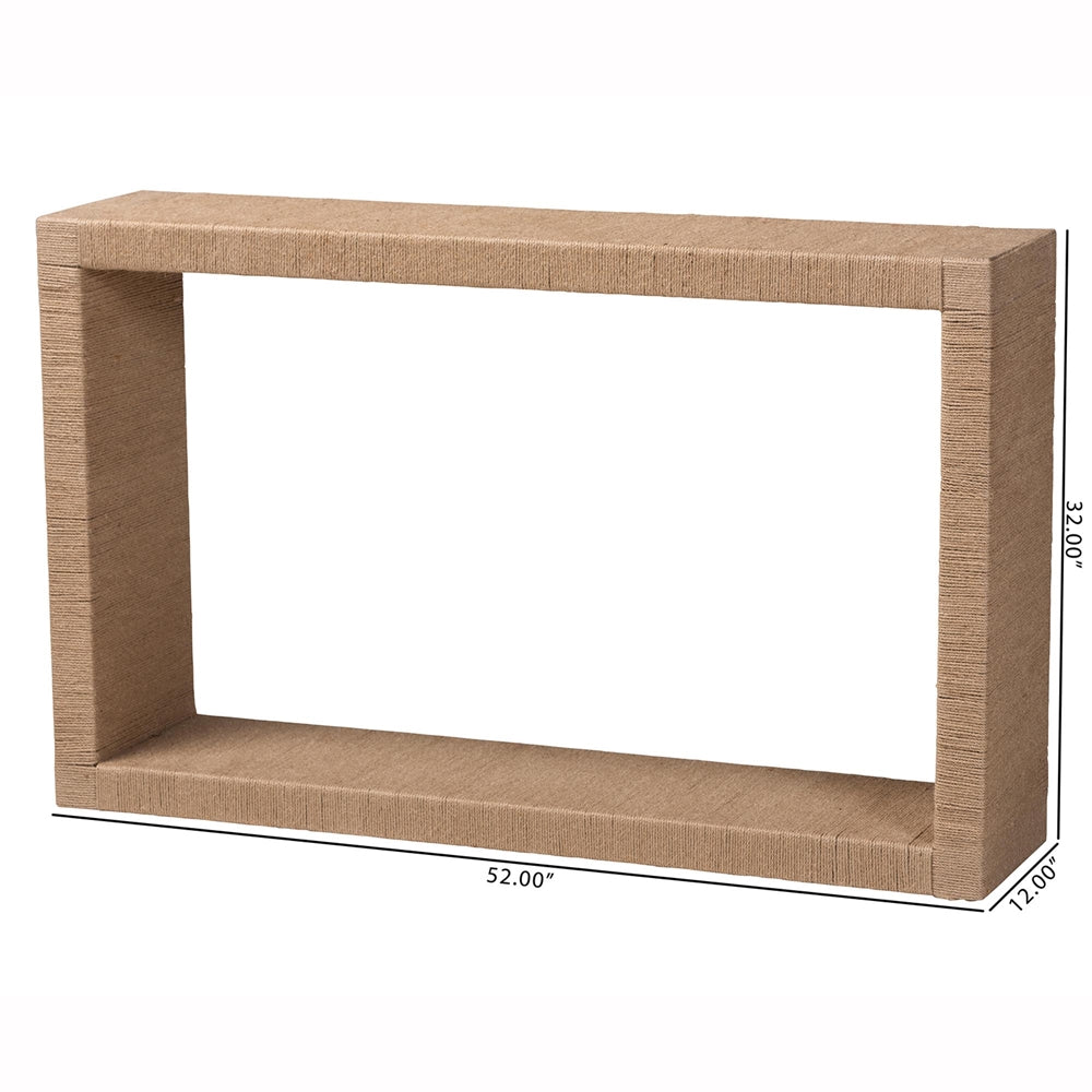 Rashi Handwoven Jute Console Table by Wicker Fair