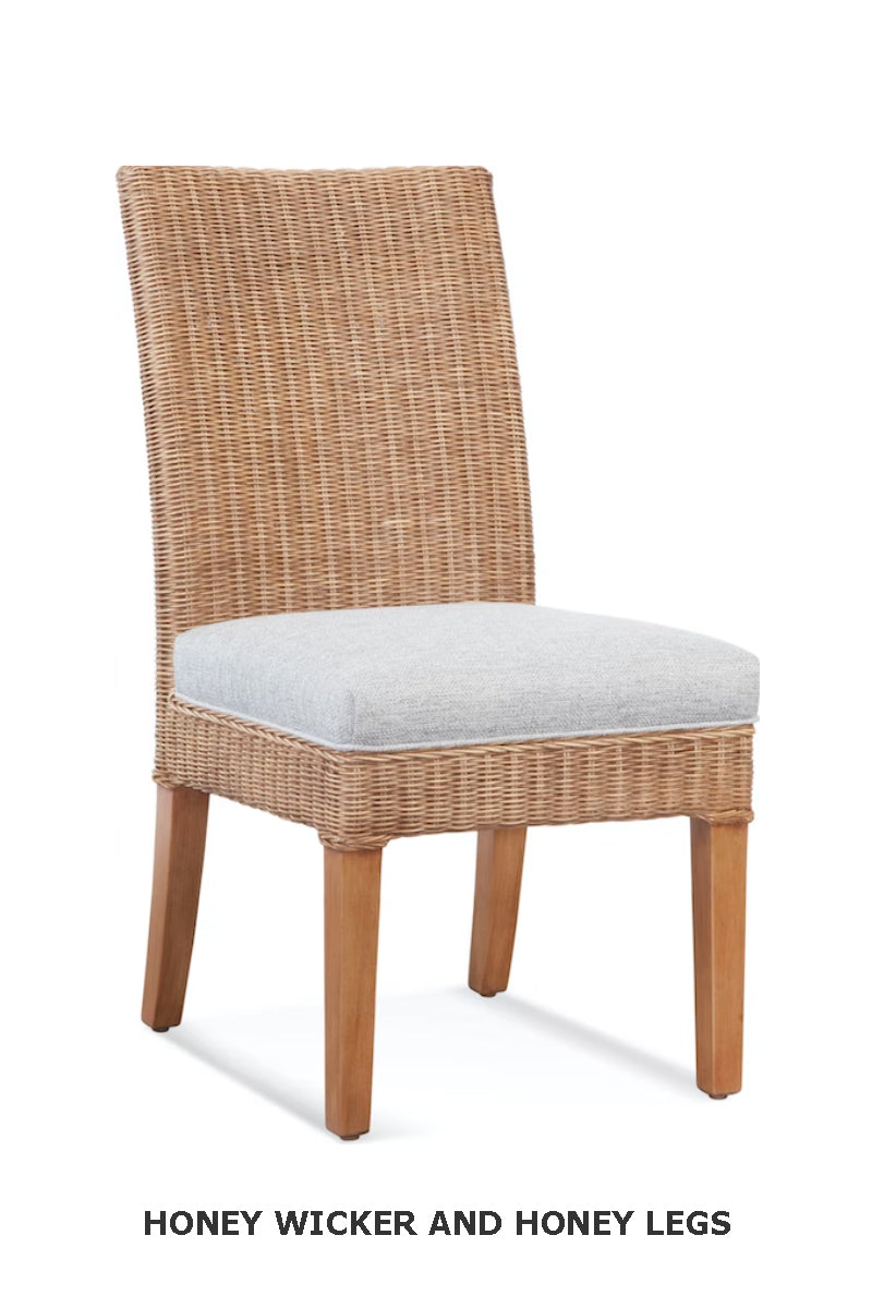 Farmhouse 6 Pc Custom Rattan Dining Set by Braxton Culler