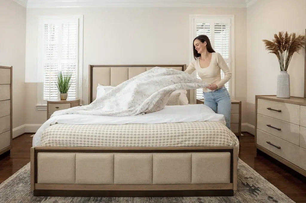 Rio Vista Queen Bed Model FL-B700QBED-EARTHCLAY By Finn & Louise