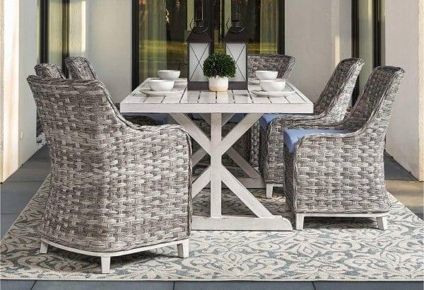 Dover Outdoor Dining Table by South Sea Rattan Model 73719