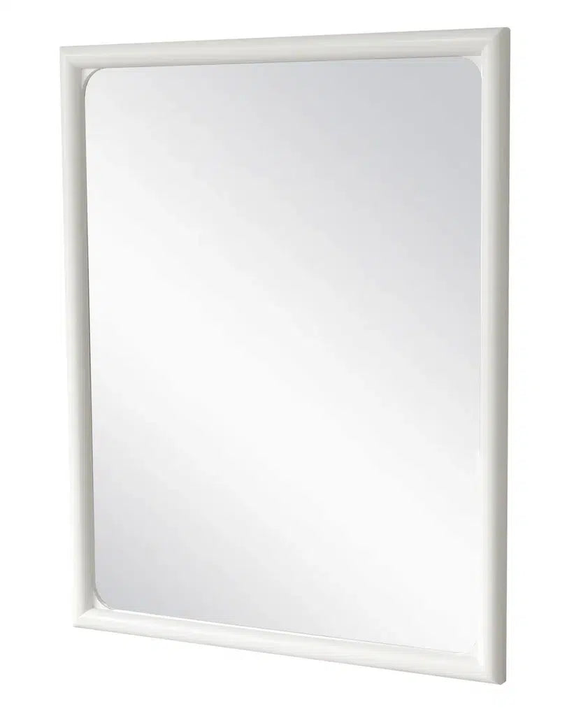 Genevie Reed Mirror Timeless Clean White Finsh Model B49938-WHITE By Seawinds Trading