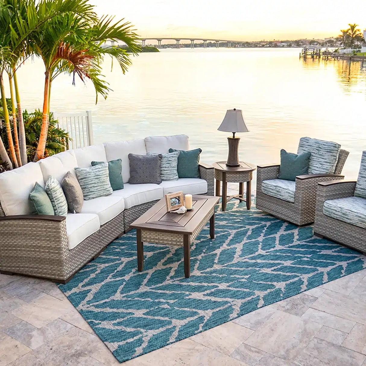 Get Away Outdoor Wicker Corner Chair in Sandstone Model 641890CSST