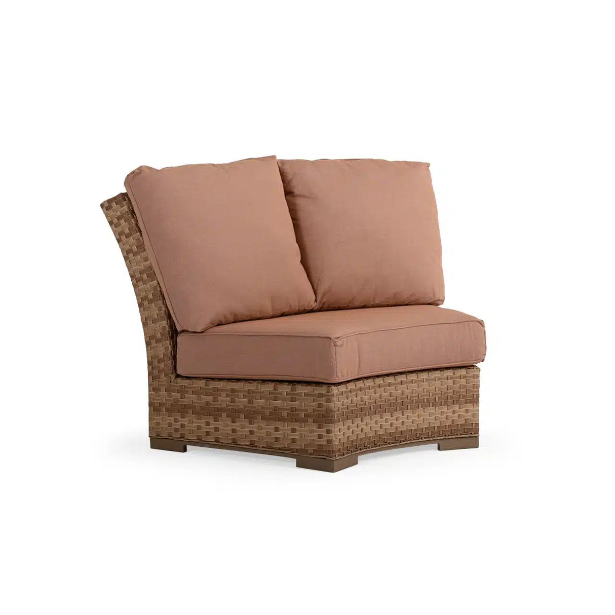 Get Away Outdoor Wicker 45° Wedge Chair in Sandstone Model 641845WSST