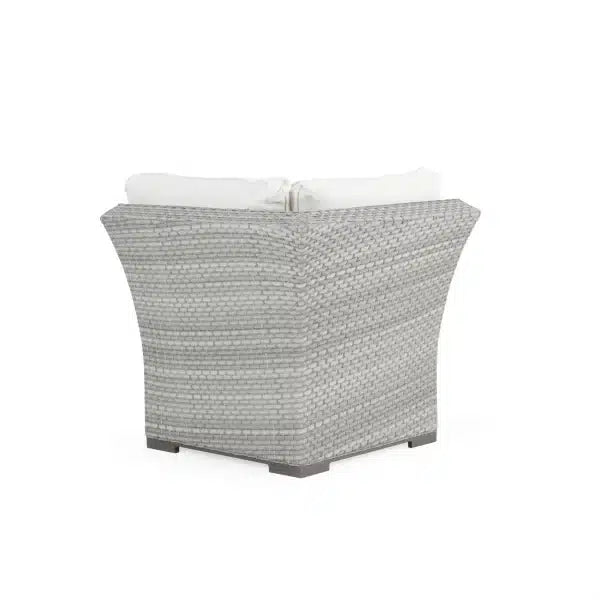 Get Away Outdoor Wicker Corner Chair in Pebblestone Model 641890CPST