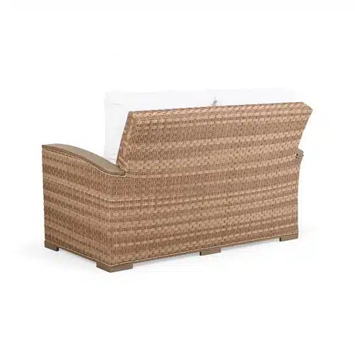 Get Away Outdoor Wicker Loveseat in Sandstone Model 641802SSTWTK