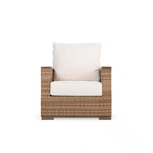 Get Away Outdoor Wicker Reclining Back Club Chair in Sandstone Model 641892SSTWTK