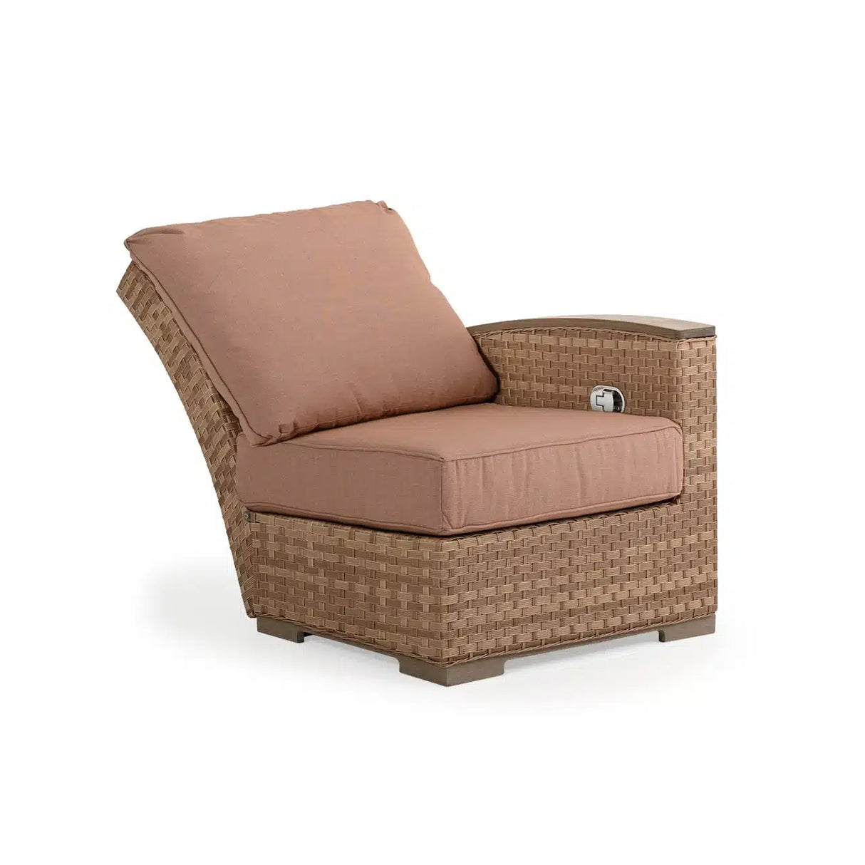 Get Away Outdoor Wicker Right Facing (RF) Arm Reclining Chair in Sandstone Model 641892RSSTWTK