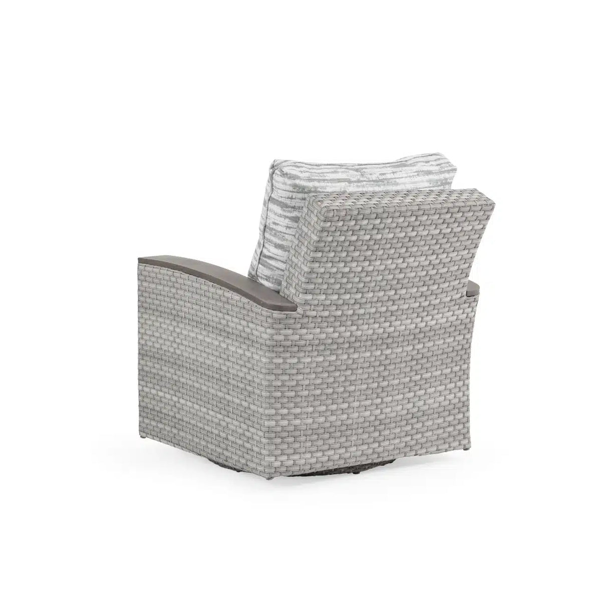 Get Away Outdoor Wicker Swivel Glider in Pebblestone Model 641807PST