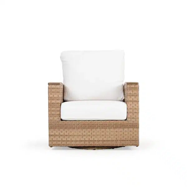 Get Away Outdoor Wicker Swivel Glider in Sandstone Model 641807SSTWTK