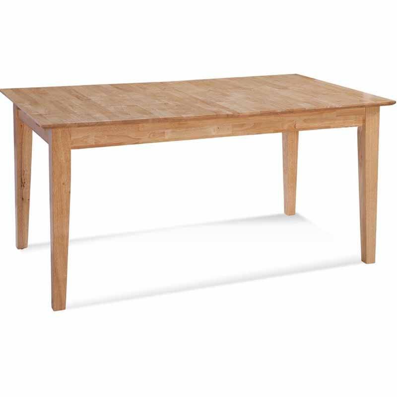 Hues Solid Rubberwood Extension 72 Inch Dining Table Model 1067-E76 Made in the USA by Braxton Culler