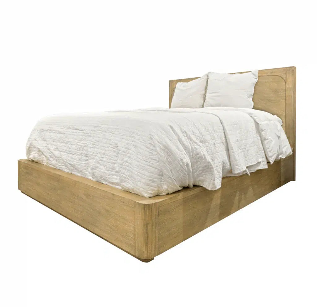 Heartford King Platform Bed Model FL-B266KBED-WNAT By Seawinds Trading