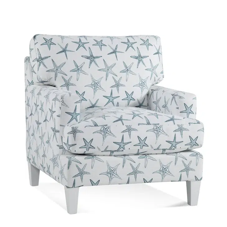 Houston Accent Chair with Wood Legs by Braxton Culler Made in the USA Model 707-001