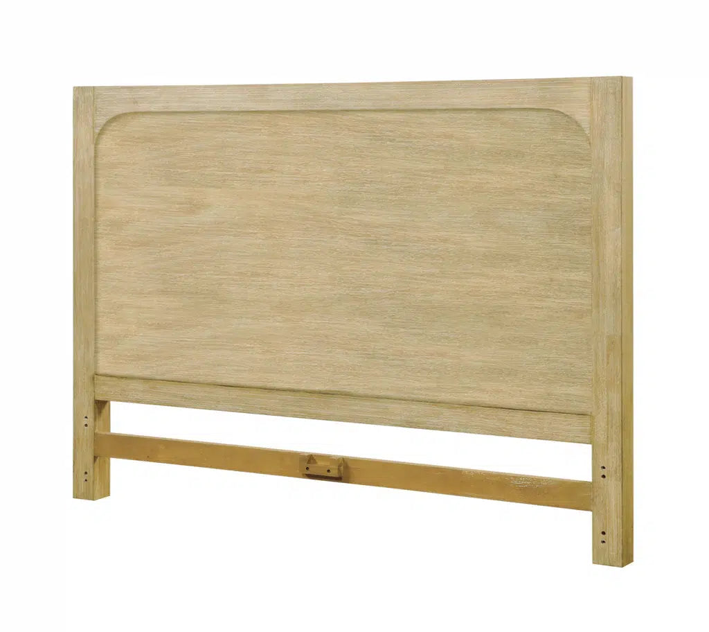 Heartford King Wood Headboard Model FL-B26641-WNAT By Seawinds Trading