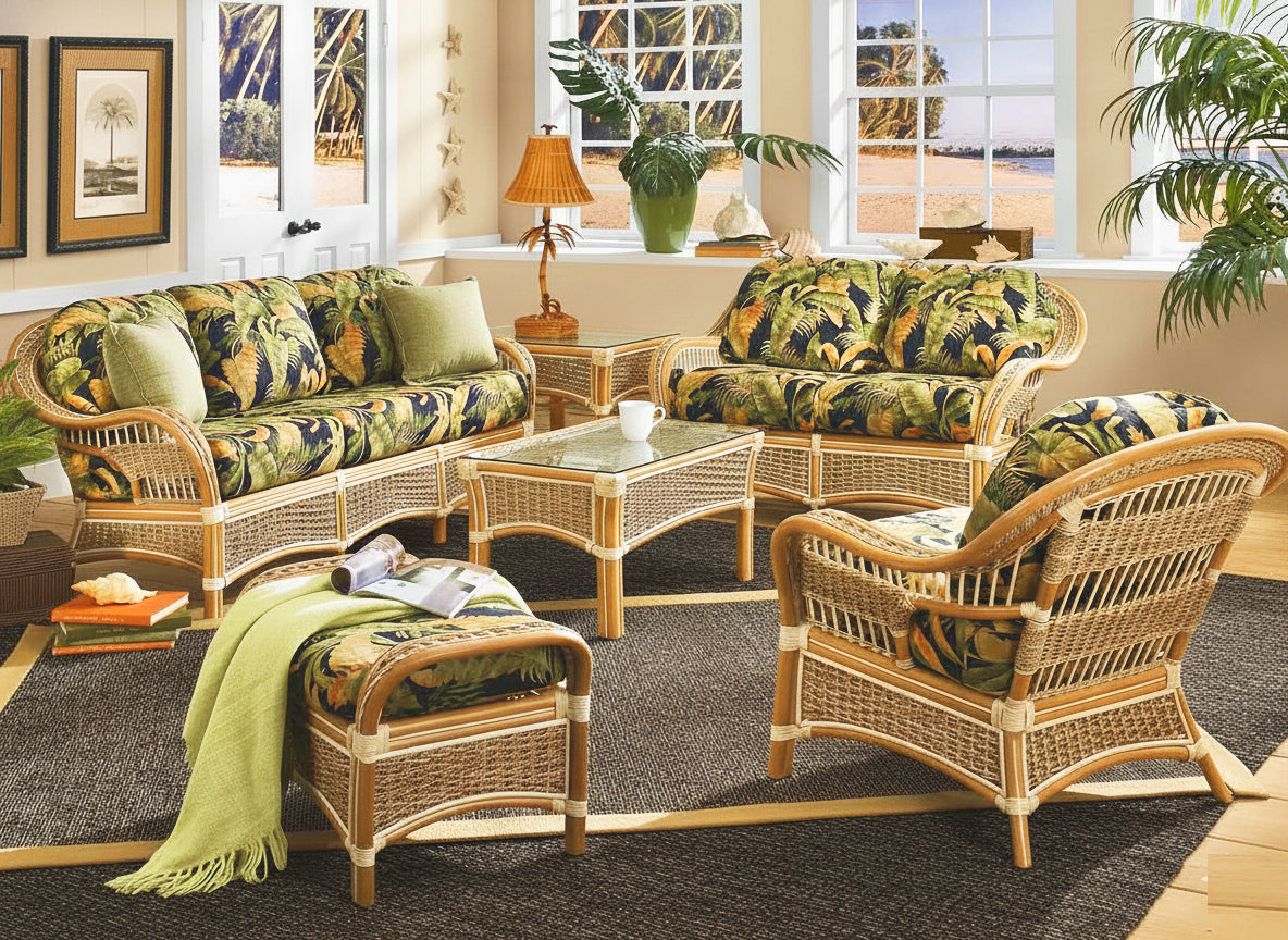 Islander Rattan 6 Pc Living Room Set from Spice Island Wicker