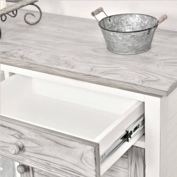 Nantucket Wine Buffet Sideboard Cabinet by Wicker Fair