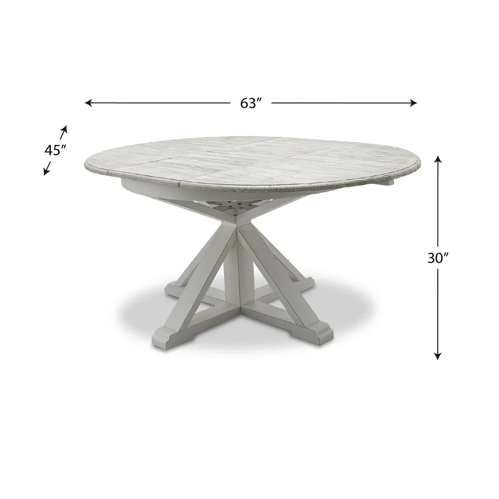 Islamorada Dining Table - Butterfly Model D23385-DAPGREY By Seawinds Trading
