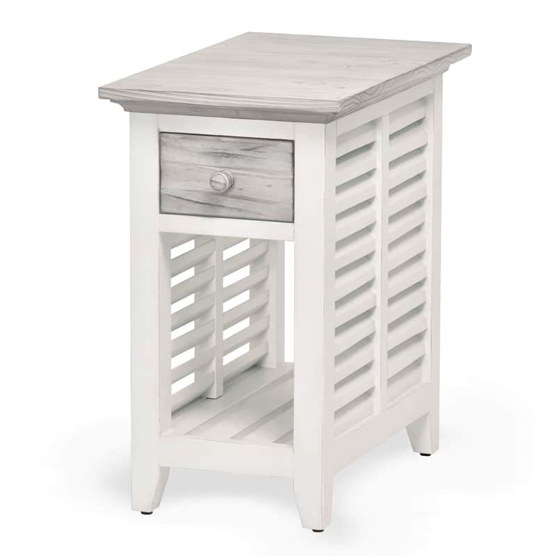 Islamorada Coastal Style Chairside Table B23305-DAPGREY By Seawinds Trading