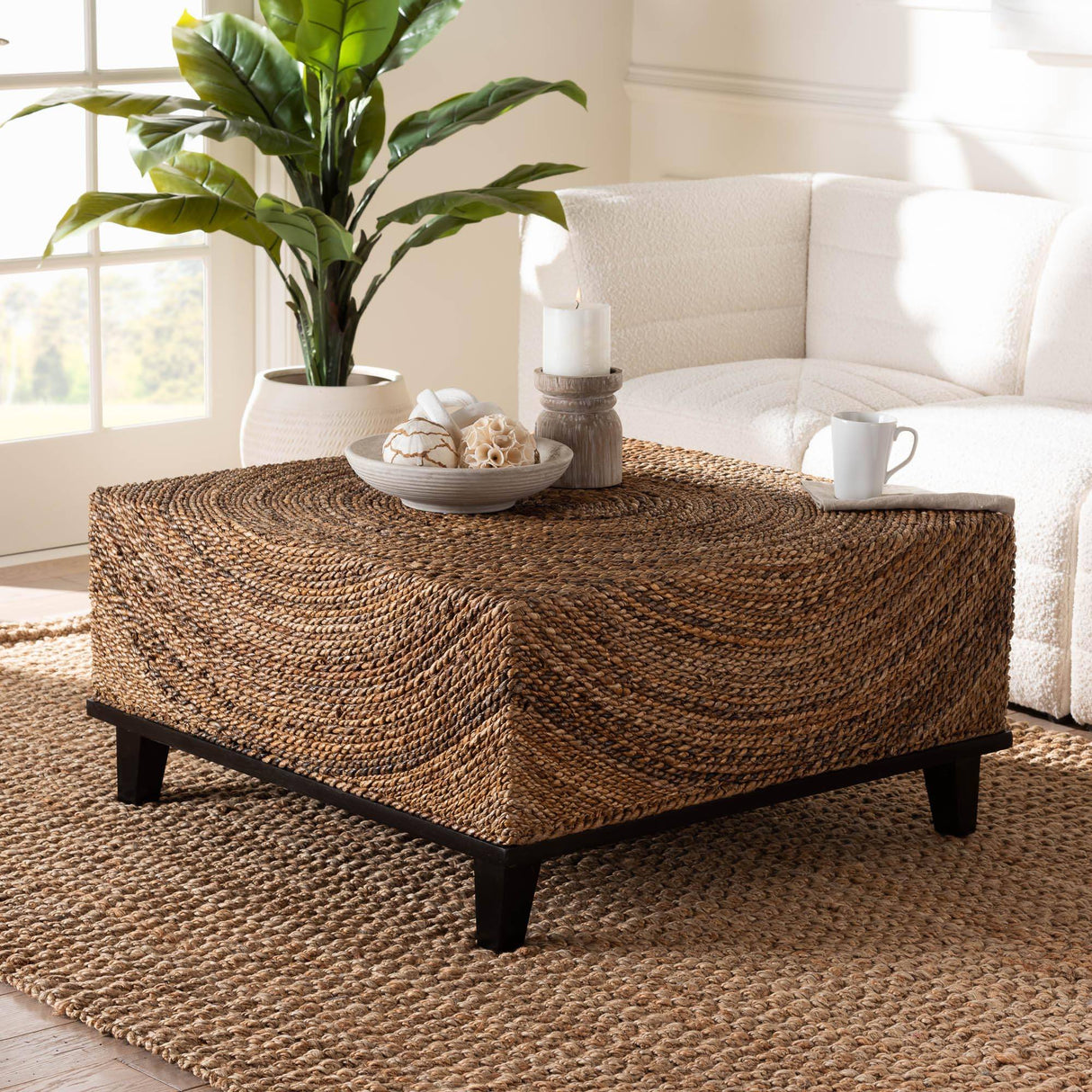 Jakarta Wicker Fair Rattan Square Coffee Table