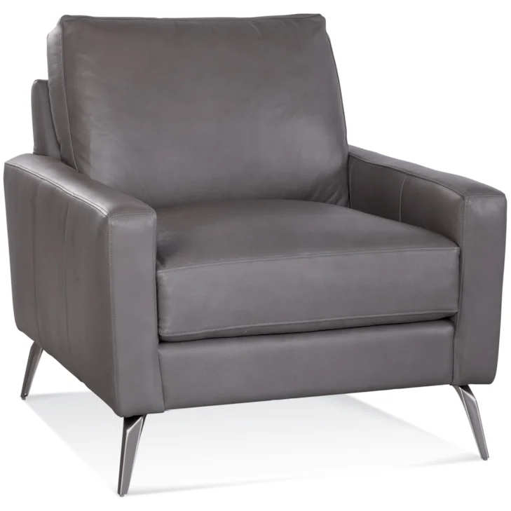 Javon Leather Chair by Braxton Culler Made in the USA Model 9701-L01