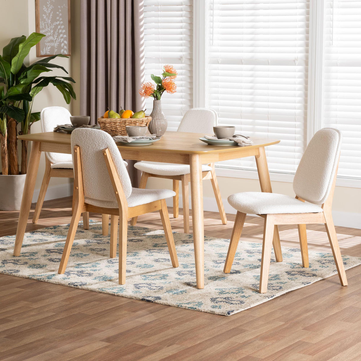 Jennica 5-Piece Dining Set by Wicker Fair