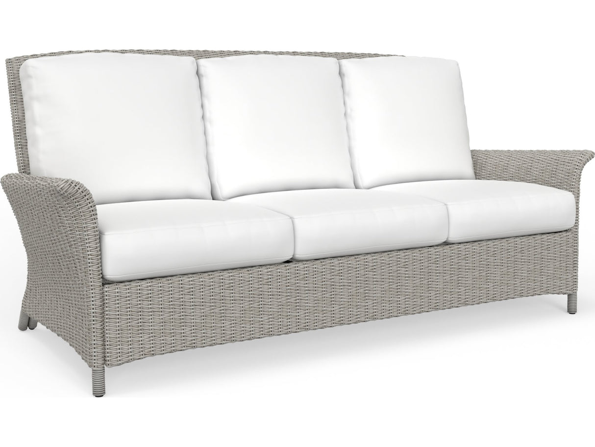 Juniper Bay Outdoor Wicker Light Driftwood Sofa Model 71303 by South Sea Rattan