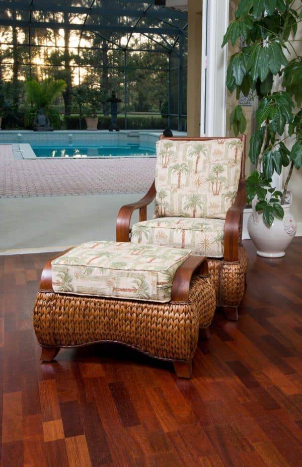 Key Largo Rattan Round End Table KEY026 from Alexander and Sheriden