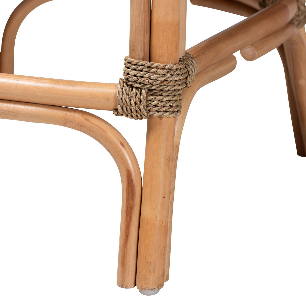 Christi Wicker Fair Wood and Natural Rattan Counterstool