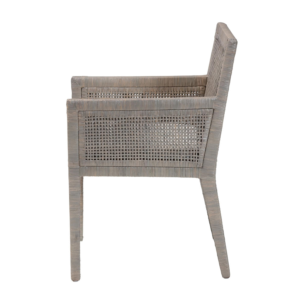 Karis Rattan Dining Chair with Cushion by Wicker Fair