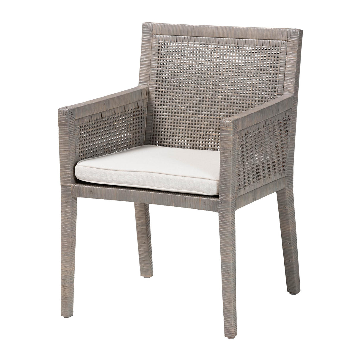 Karis Rattan Dining Chair with Cushion by Wicker Fair