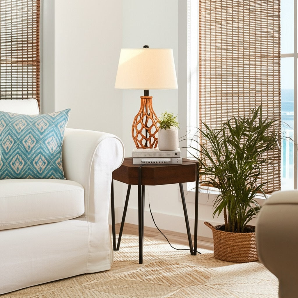 Noressi Lamp Table by Capris Furniture Model LT794