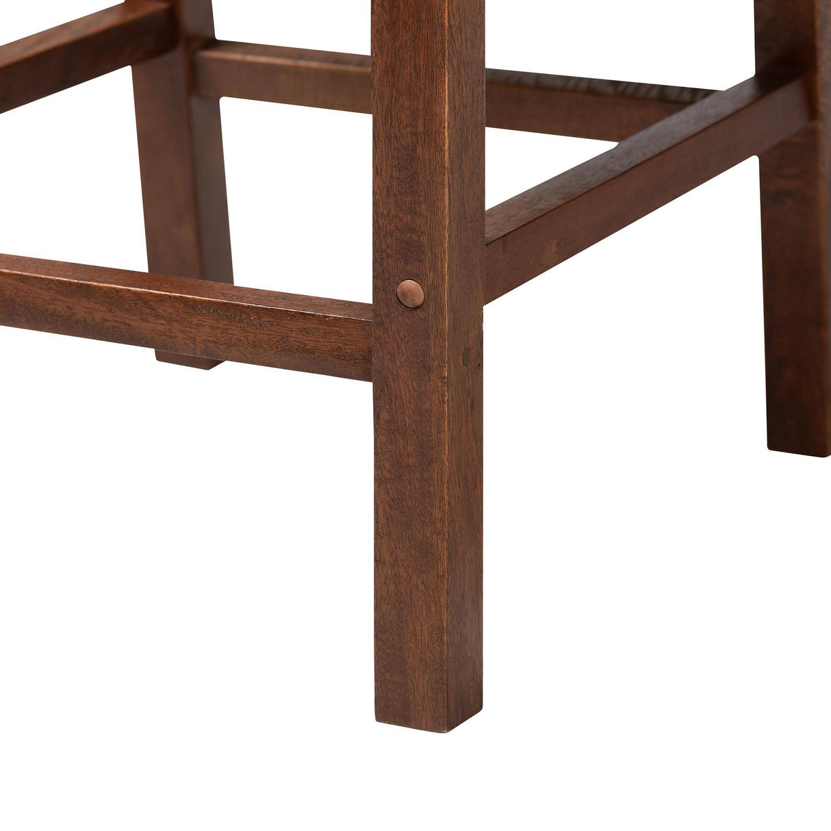 Luanda Wicker Fair (Set of 2) Rattan and Wood Counterstools