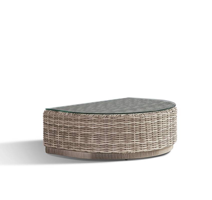 Luna Cove Outdoor Half Round Table by South Sea Rattan Model 74344
