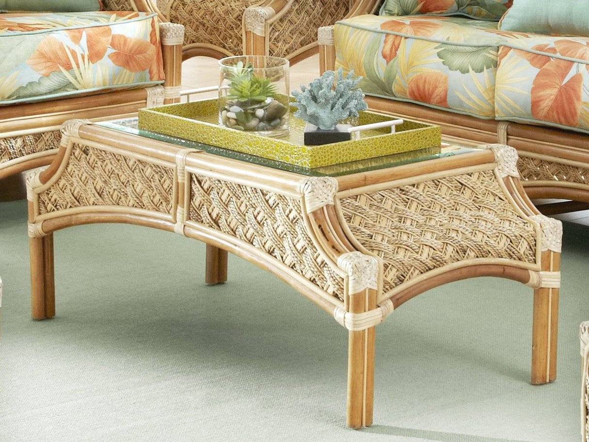 Mauna Loa Rattan Coffee Table Model MLCT from Spice Island Wicker