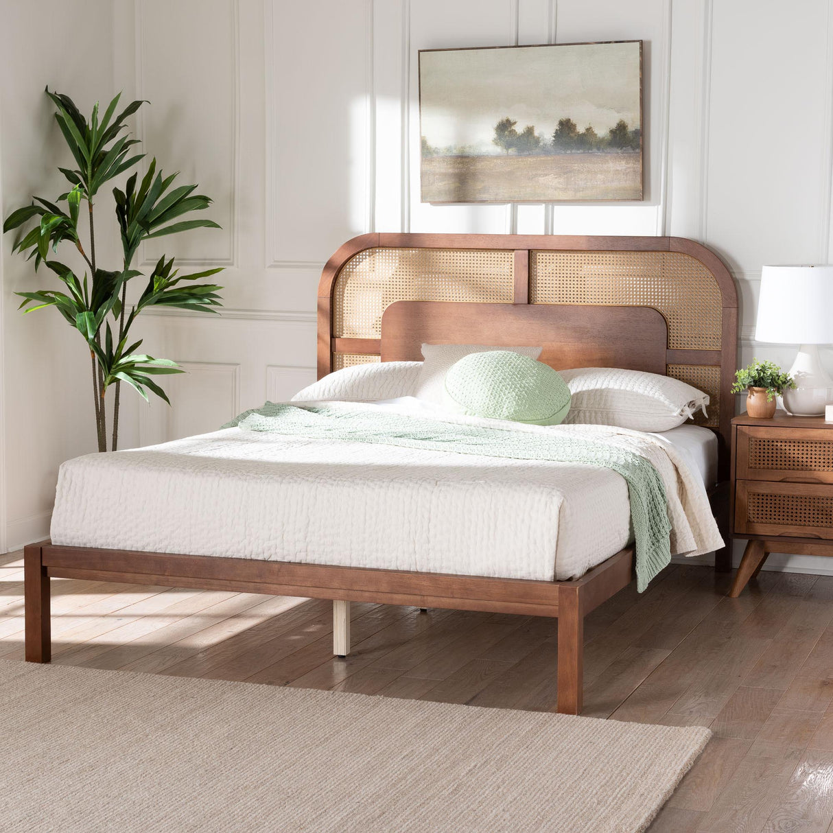 Raewyn Wood Platform Bed by Wicker Fair
