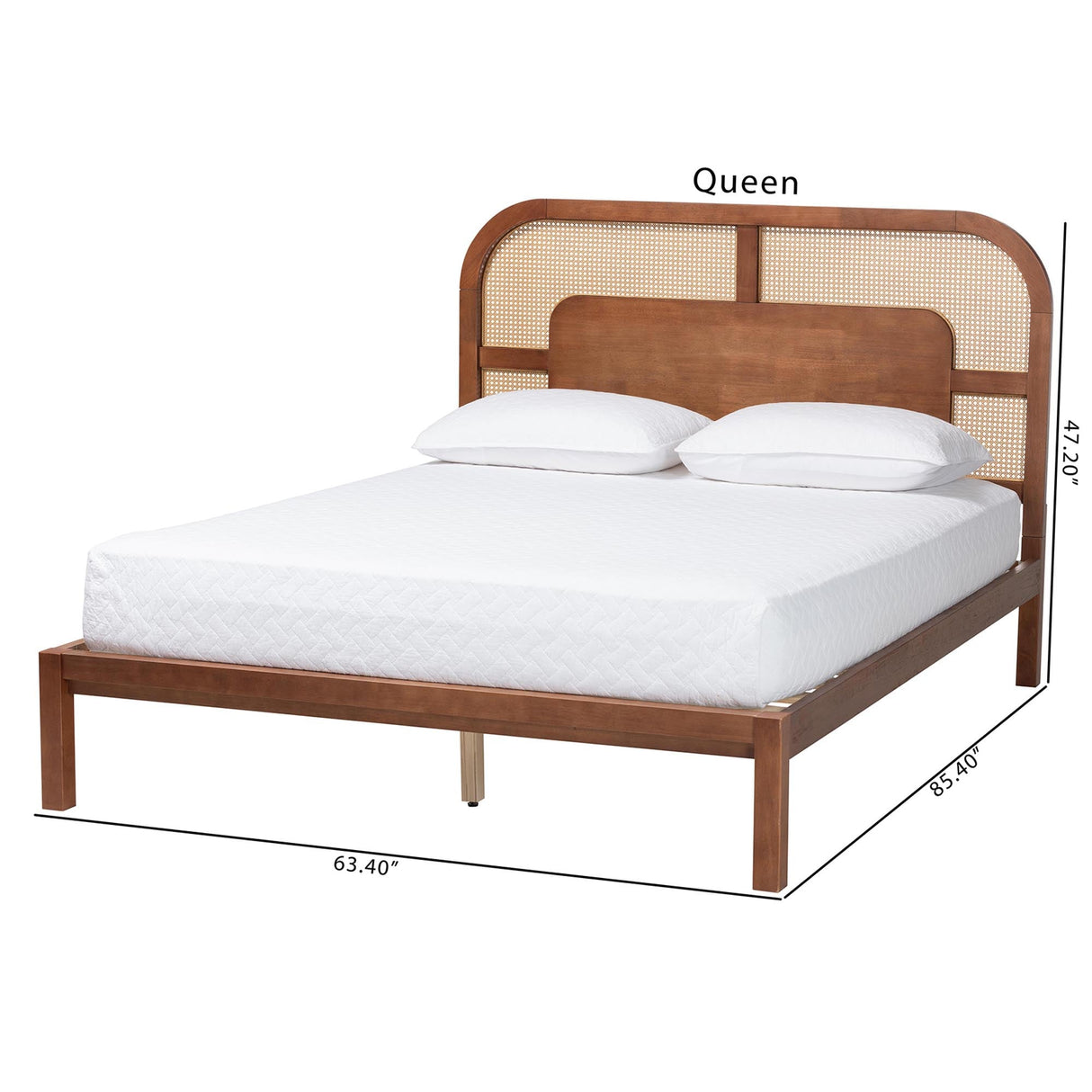 Raewyn Wood Platform Bed by Wicker Fair