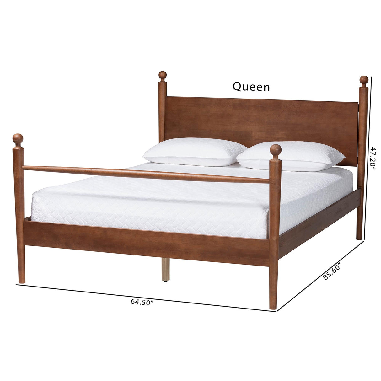 Gianetta Wood Platform Bed by Wicker Fair