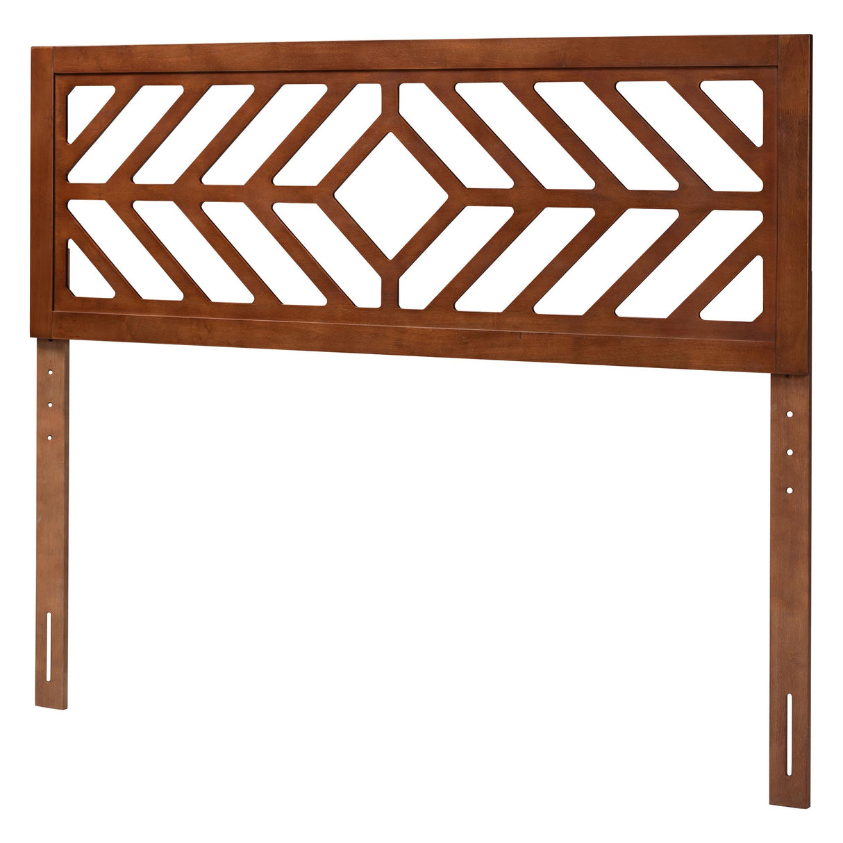 Olsen Wood Headboard with Geometric Cutout Design by Wicker Fair