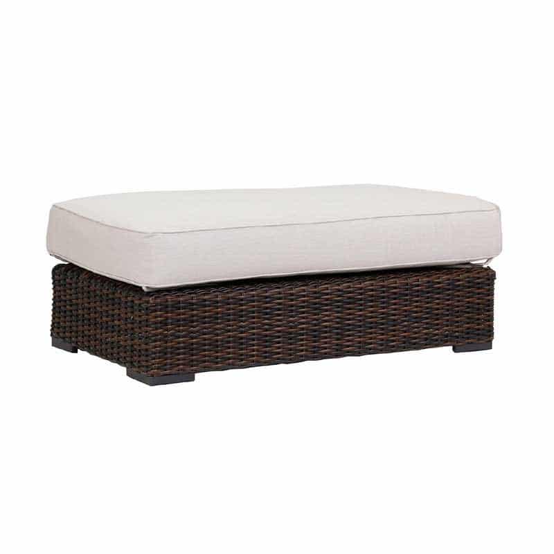 Montecito Outdoor Patio Wicker Double Ottoman Model 2501-OTT by Sunset West