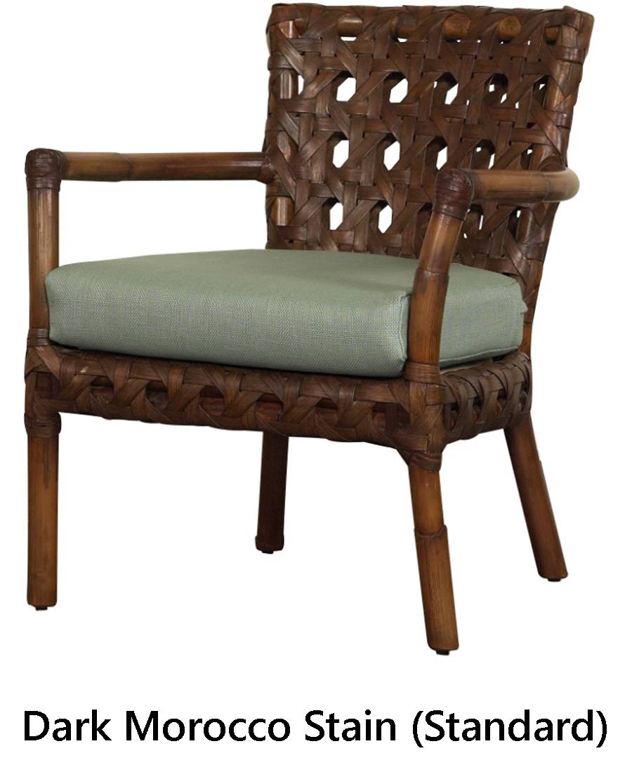 Morocco Rattan Dining Arm Chair Model MC-21 By Designer Wicker Tribor