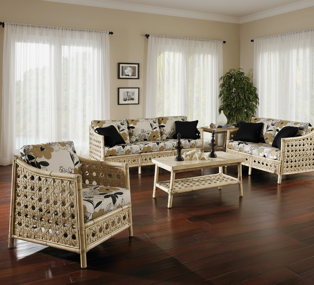 Morocco Rattan Deep Seating Arm Chair By Designer Wicker Tribor