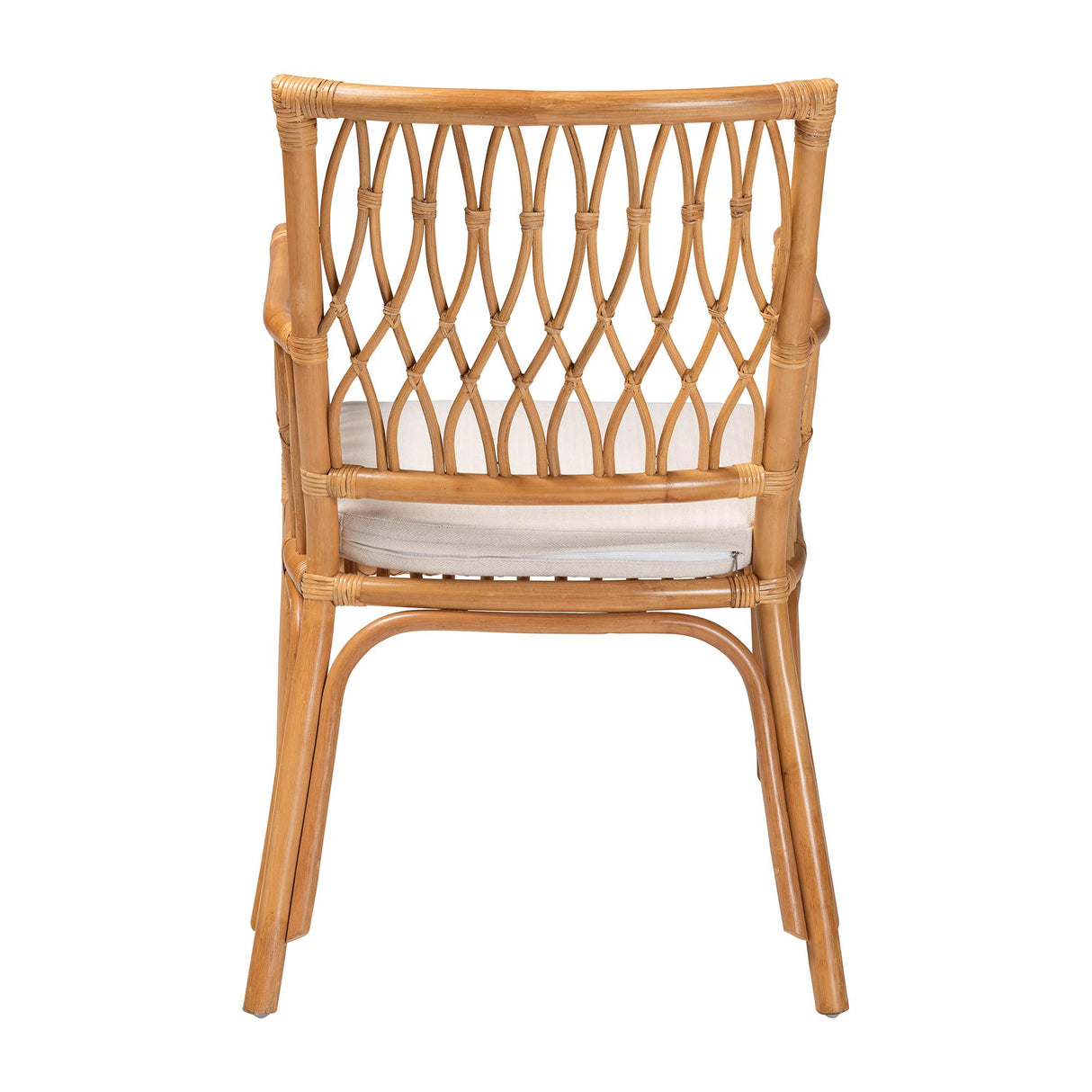 Laisa Bohemian Light Honey Rattan Arm Chair by Wicker Fair