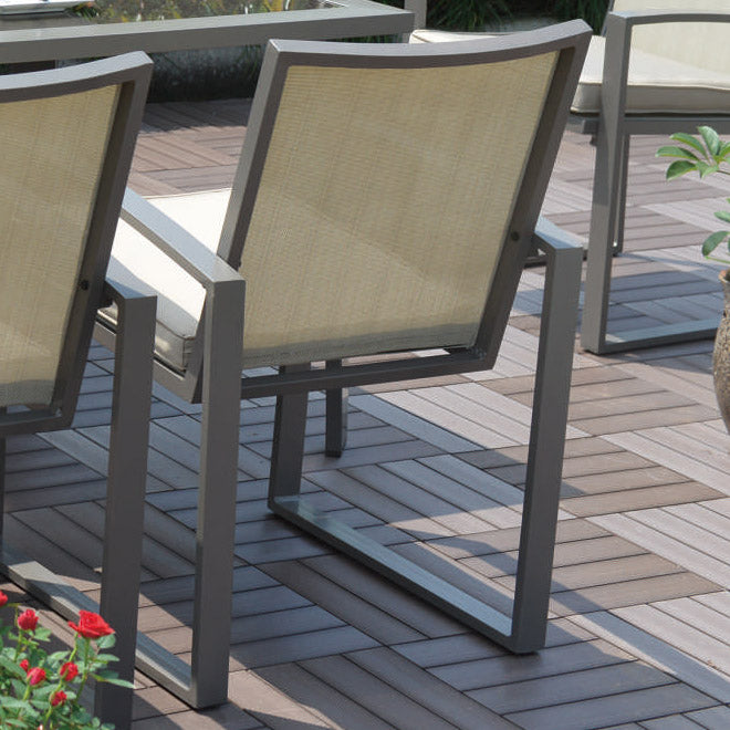 Moldova Outdoor 7-Piece Dining Set Model PRP-8501-GRY-7PC by Pelican Reef