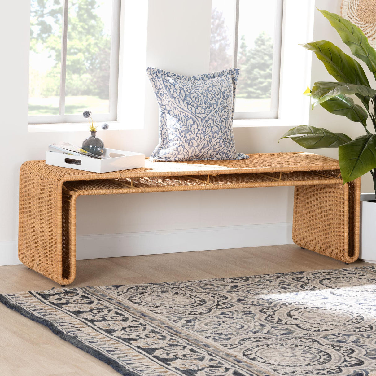 Nevada Wicker Fair Rattan Bench