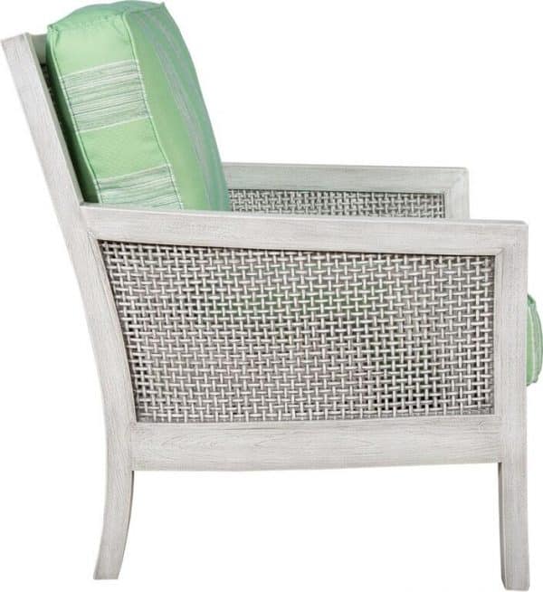 Savannah Wood and Wicker Lounge Chair Model OC394 by Capris Furniture