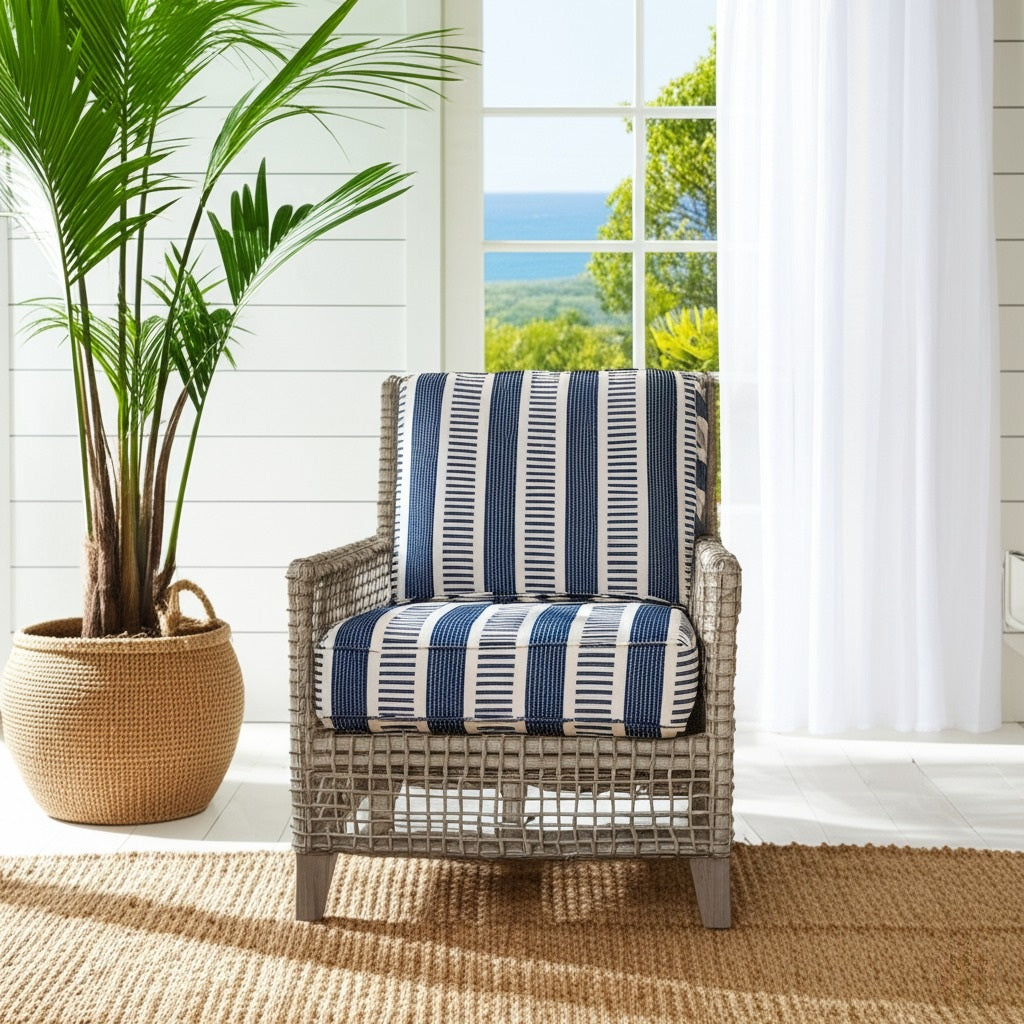 Lombok Rattan Lounge Chair by Capris Furniture Model OC736